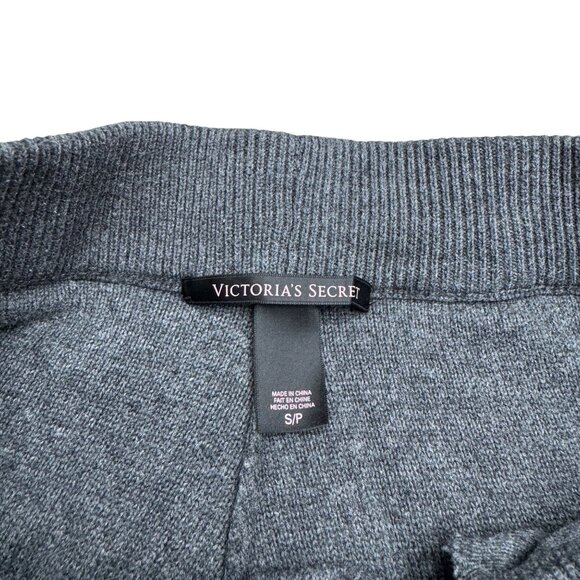 Victoria Secret Women's Gray Knitted Lounge Pants Drawstring Pockets, Size S/P - Picture 5 of 9